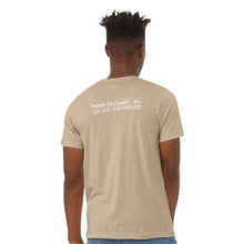 Load image into Gallery viewer, Skyline Short Sleeve Soft Blend Tee- Sand- Waves Logo
