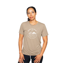 Load image into Gallery viewer, Skyline Short Sleeve Soft Blend Tee- Sand- Waves Logo