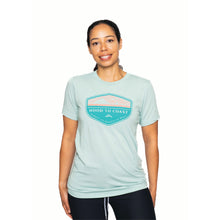 Load image into Gallery viewer, Skyline Short Sleeve Tri Blend Tee - Dusty Blue- Diamond Logo