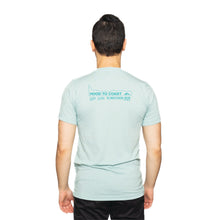 Load image into Gallery viewer, Skyline Short Sleeve Tri Blend Tee - Dusty Blue- Diamond Logo