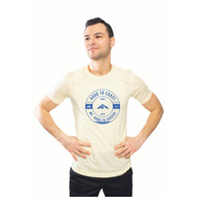 Load image into Gallery viewer, Skyline Short Sleeve Tri Blend Tee- Pale Yellow- Circular Logo