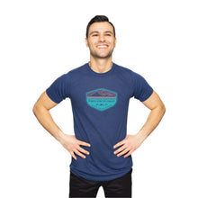 Load image into Gallery viewer, Portland To Coast - Short Sleeve Tri-Blend Tee - Heather Navy- PTC Diamond Design