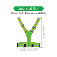 Load image into Gallery viewer, High Viz LED Reflective Safety Vest - Red