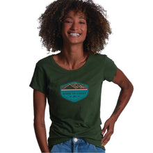 Load image into Gallery viewer, Women's Organic Cotton/Bamboo Short Sleeve Tee–Beach Eco-Collection- Moss