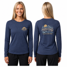 Load image into Gallery viewer, Unisex Lifestyle Long Sleeve - Navy -Mountain Script