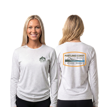 Load image into Gallery viewer, Unisex Lifestyle Long Sleeve - Heather White - PTC Rectangle Badge