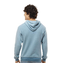 Load image into Gallery viewer, Reverse Fleece Pullover Hoody - Heather Light Blue - Patch Logo