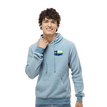 Load image into Gallery viewer, Reverse Fleece Pullover Hoody - Heather Light Blue - Patch Logo