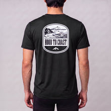 Load image into Gallery viewer, Men's - HTC Performance Short Sleeve Tee - Dark Grey- Coastal Print