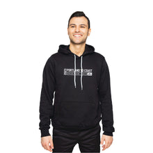 Load image into Gallery viewer, Portland to Coast -Coastal Pullover Hoody -Black - PTC Horizontal Design
