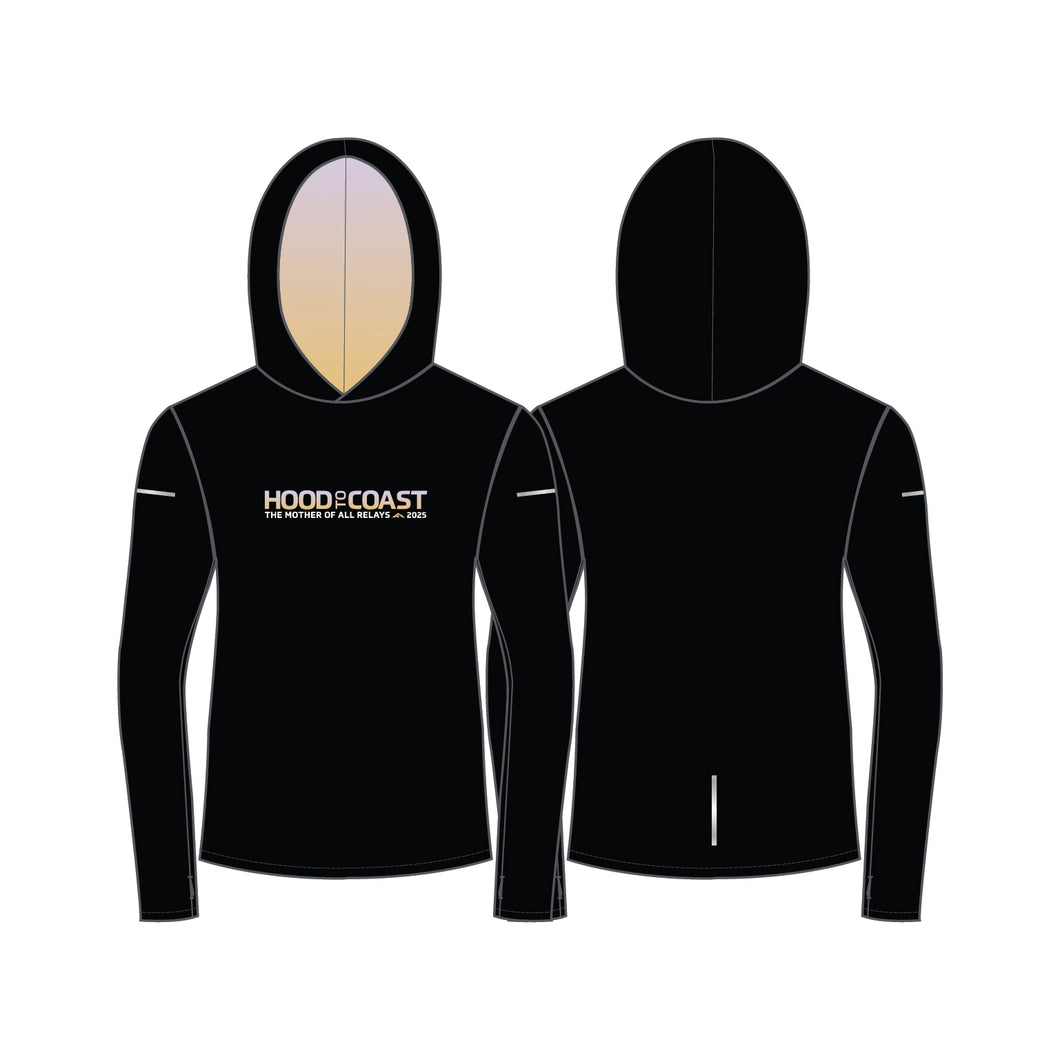 Women's Performance Base Layer Hoody - Black/Gradient (Available to ship 8/10)
