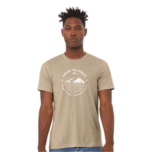 Load image into Gallery viewer, Skyline Short Sleeve Soft Blend Tee- Sand- Waves Logo
