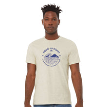Load image into Gallery viewer, Skyline Short Sleeve - Soft Blend Tee- Natural- Waves Logo
