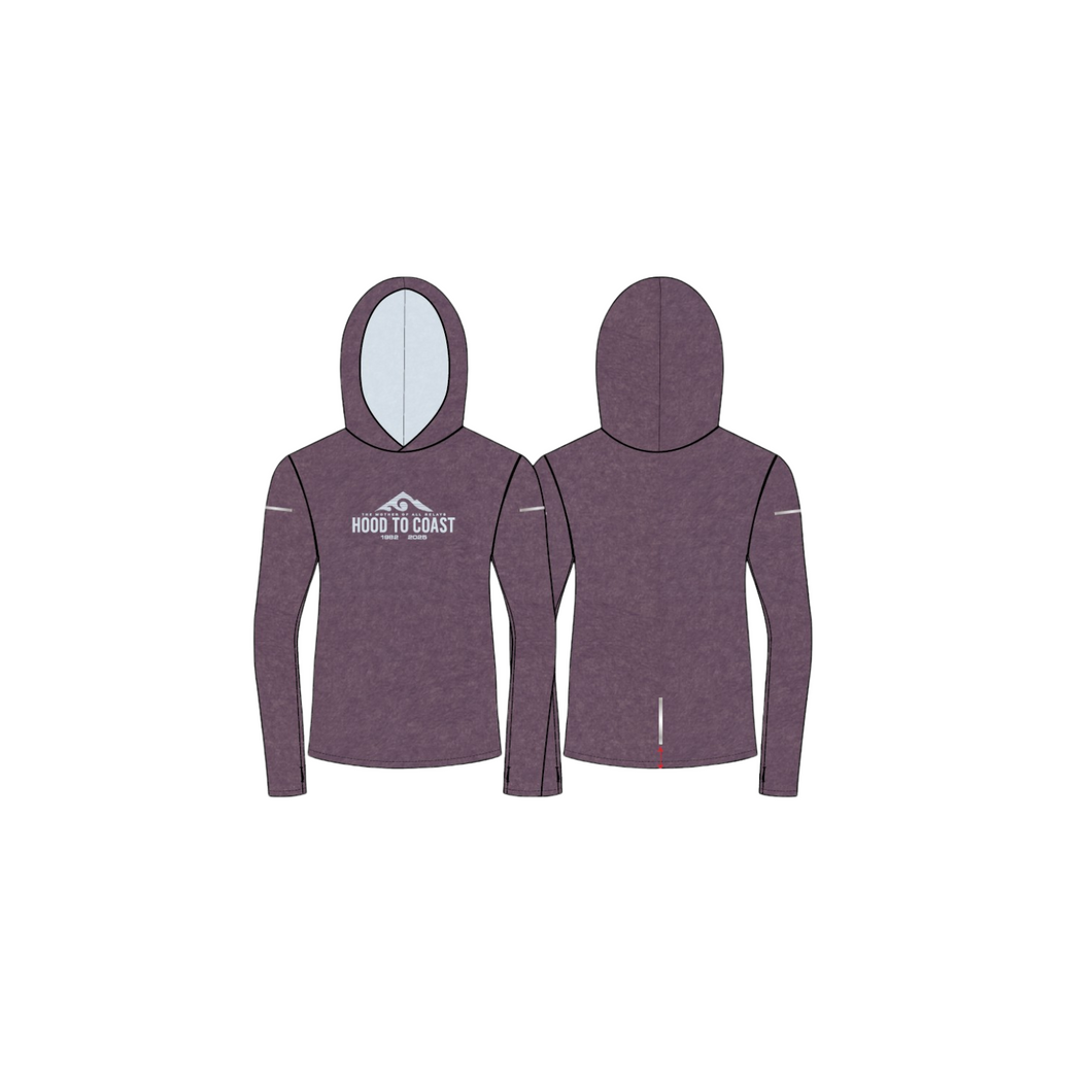 Women's Base Layer Hoody -  Purple Heather