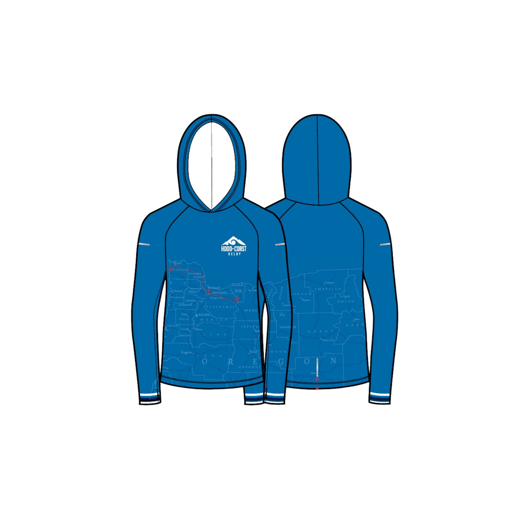 Men's  Thermal Base Layer Hoody -  Royal - MAP