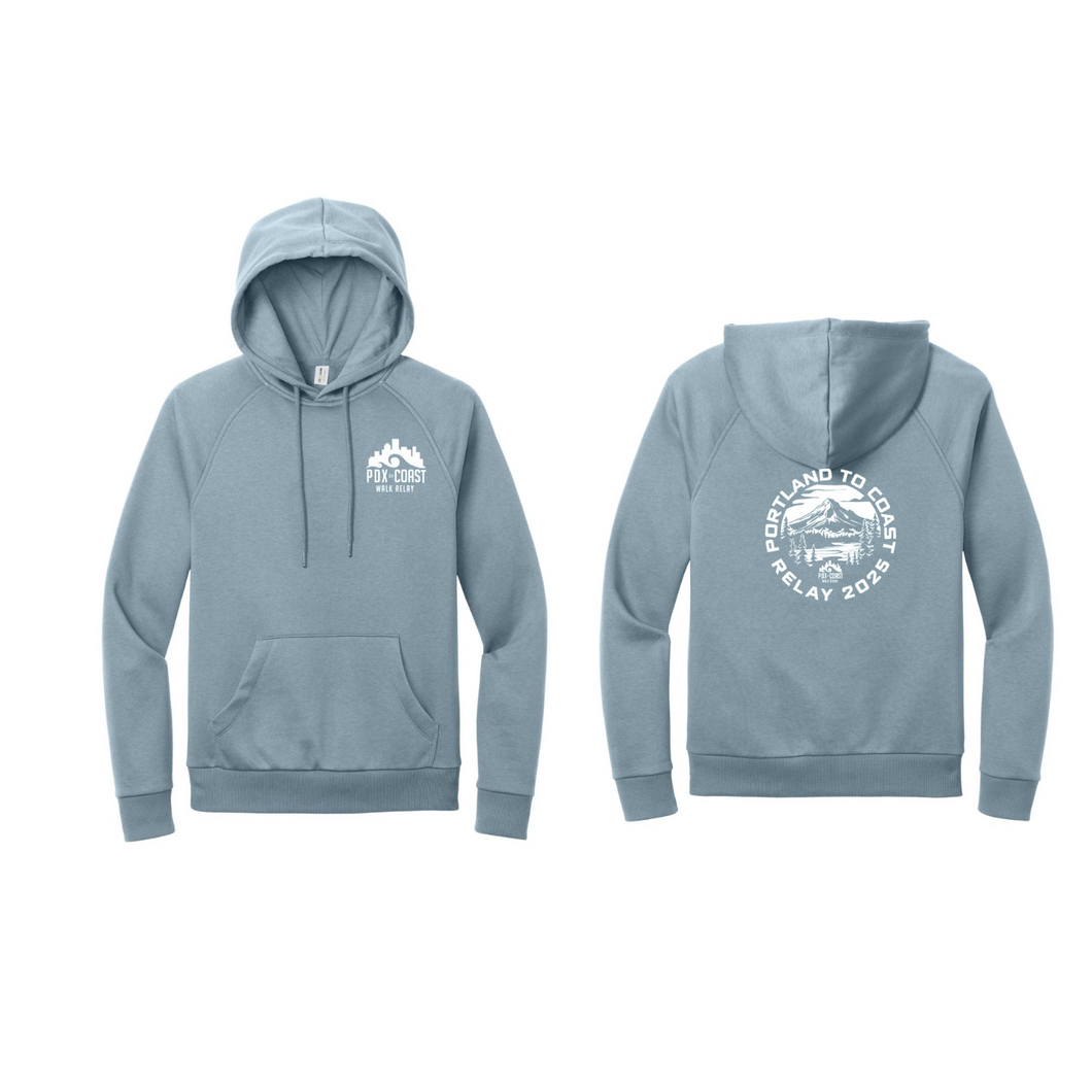 Unisex Organic Pullover Hoody - I like You Blue - PTC White Rotary