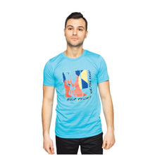 Load image into Gallery viewer, Turquoise Soft Blend Short Sleeve Tee - HTC Vintage 1987 Design
