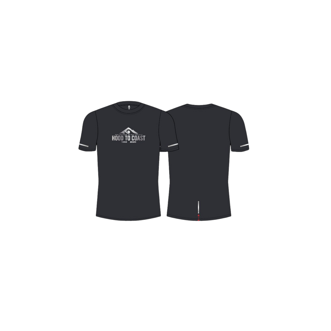 Men's  Performance Short Sleeve Tee -Black Reflective