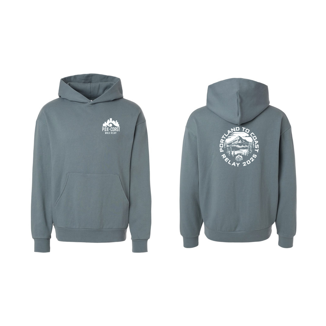 Unisex Pullover Hoody - Blue Magic - PTC White Mt Hood