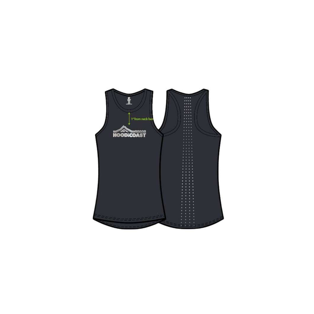 Women's Performance Tank - Black Reflective