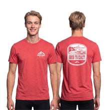 Load image into Gallery viewer, Unisex Short Sleeve Tee - Heather Red - Coastal
