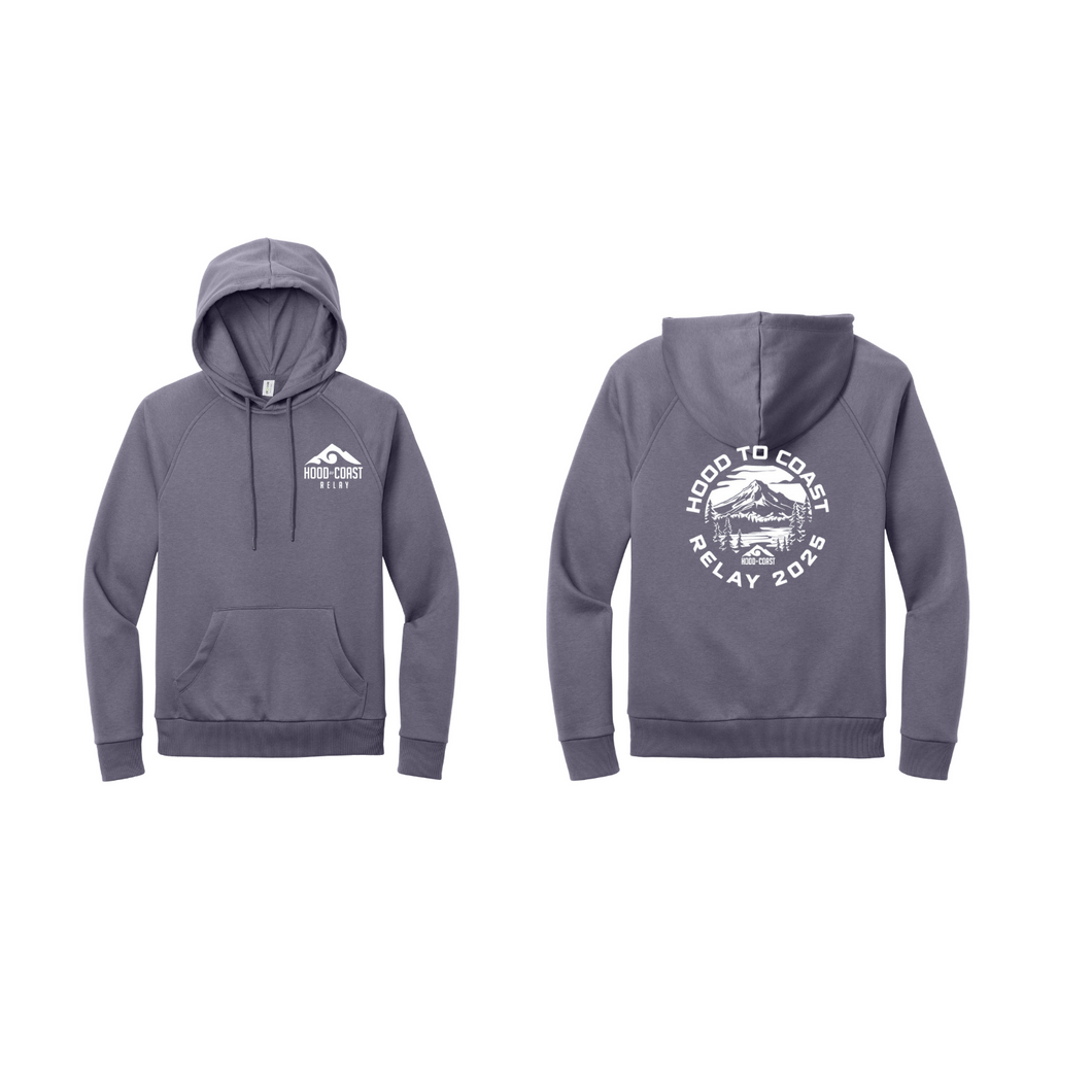 Unisex Organic Pullover Hoody - Cosmic Purple - HTC White Rotary