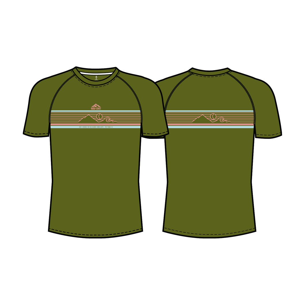 Men's Switchback Short Sleeve Performance Tee - Military Green