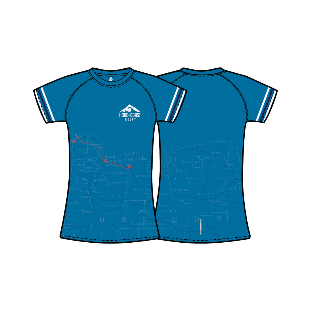 Women's Performance Short Sleeve Tee - Map Tee v2 (Available to ship 8/10)