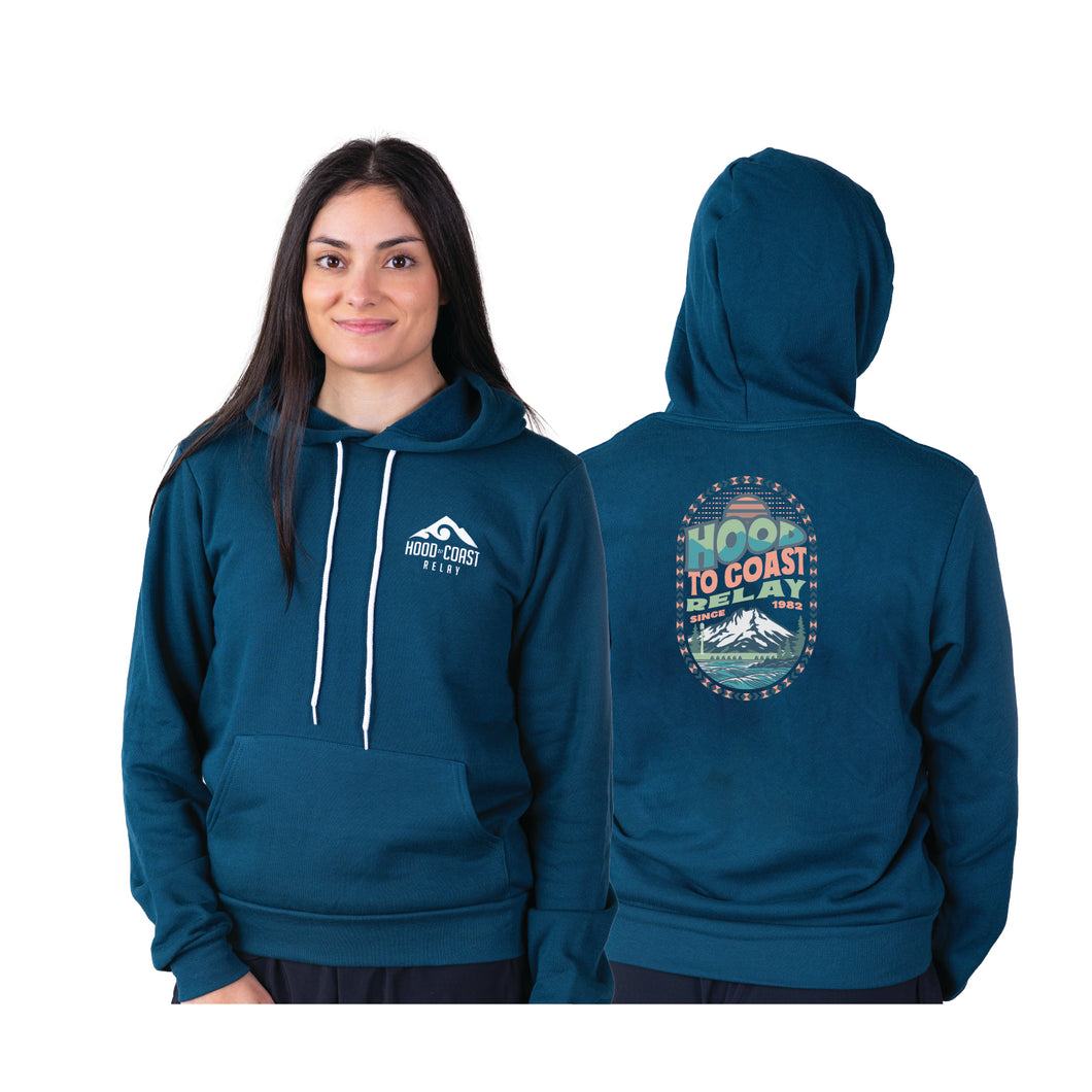 Unisex Pullover Hoody - Atlantic - Oval