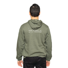 Load image into Gallery viewer, Coastal Pullover Hoody - Military Green- Horizontal Logo
