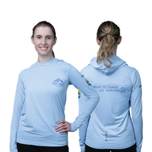 Load image into Gallery viewer, Women's Base Layer Hoody -  Forget Me Not Blue
