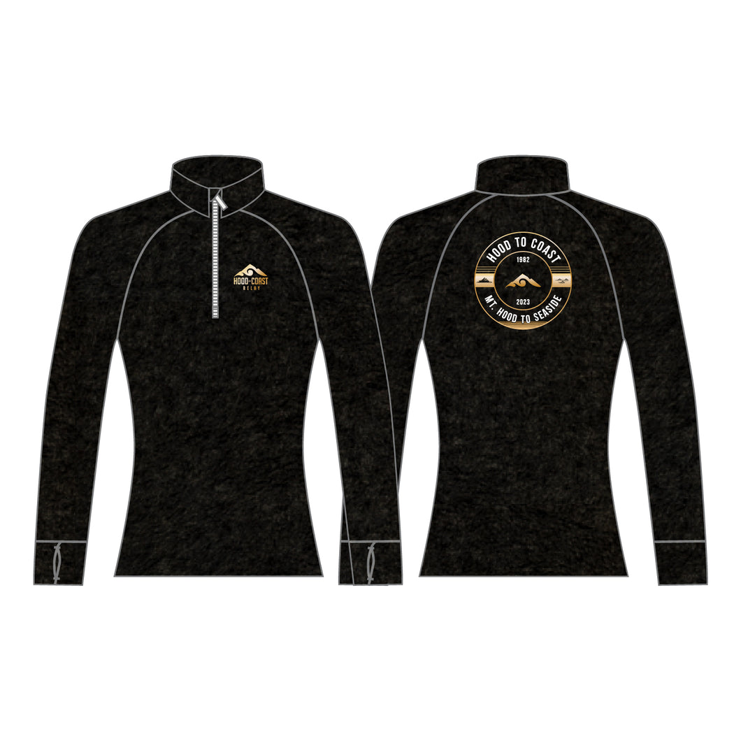 Women's Caldera Performance Quarter Zip- Black