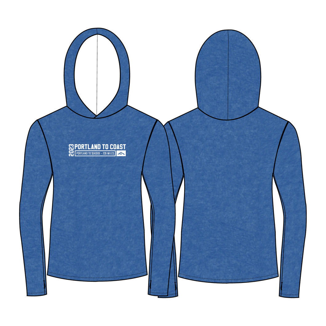 Portland to Coast - Caldera Base Layer Performance Hoody - Royal Blue