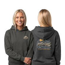 Load image into Gallery viewer, Unisex Pullover Hoody - Dark Grey- Mountain Script
