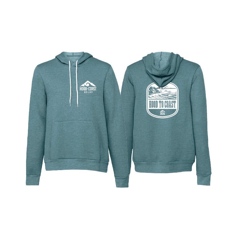 Unisex Pullover Hoody - Deep Teal - Coastal