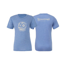 Load image into Gallery viewer, Light Blue Tri-Blend Tee -Hood to Coast 40th Anniversary
