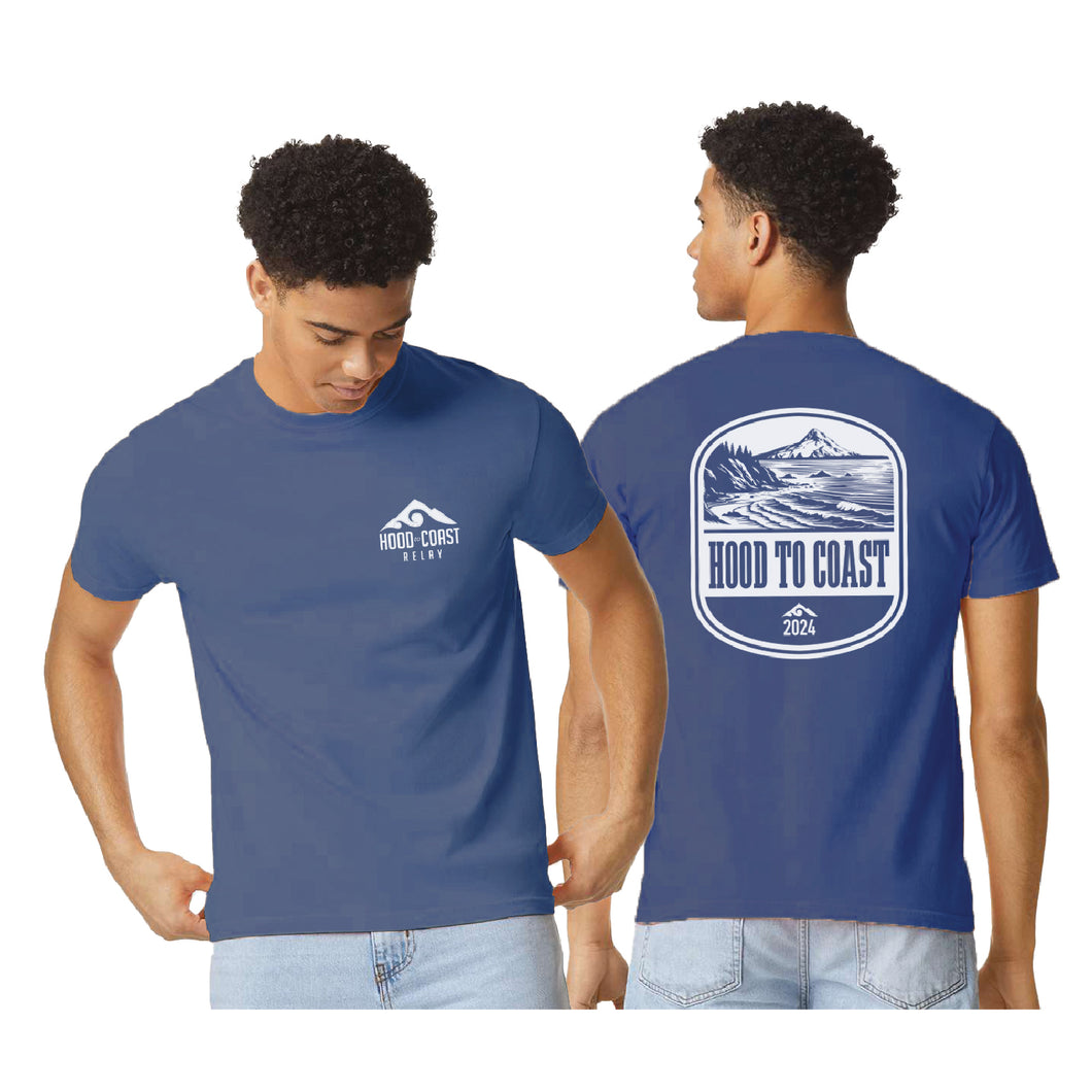 Unisex Lifestyle Short Sleeve Tee - Slate Blue- Coastal