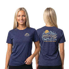 Load image into Gallery viewer, Unisex Short Sleeve Tee - Navy - Mountain Script
