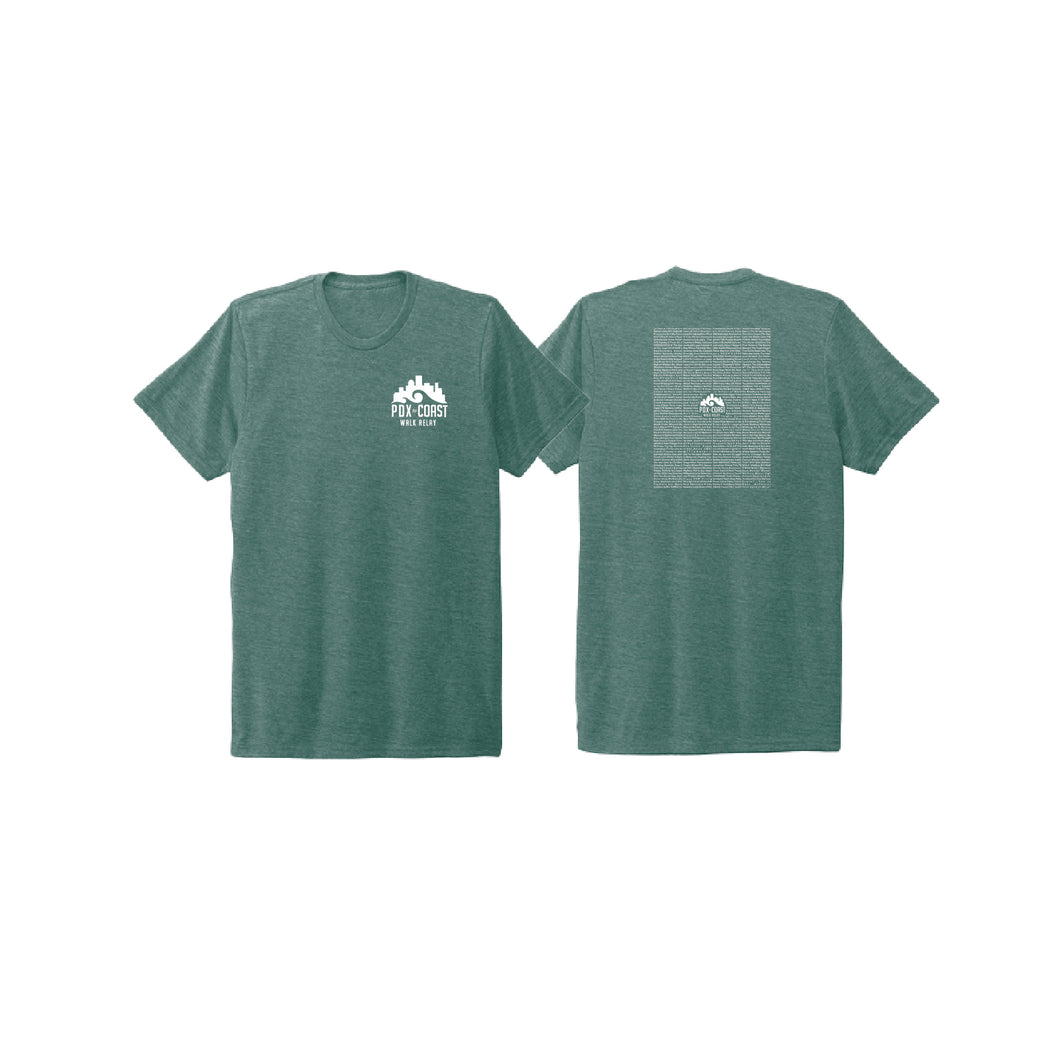 Unisex Short Sleeve Tee - Deep Sea Green - PTC Name List
