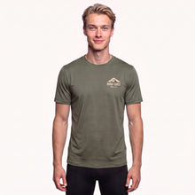 Load image into Gallery viewer, Men's - HTC  Performance Short Sleeve Tee - Military Green Cream Rotary
