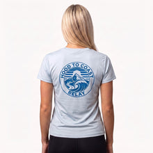 Load image into Gallery viewer, Women's HTC  Performance Short Sleeve Tee - Light Blue Rotary
