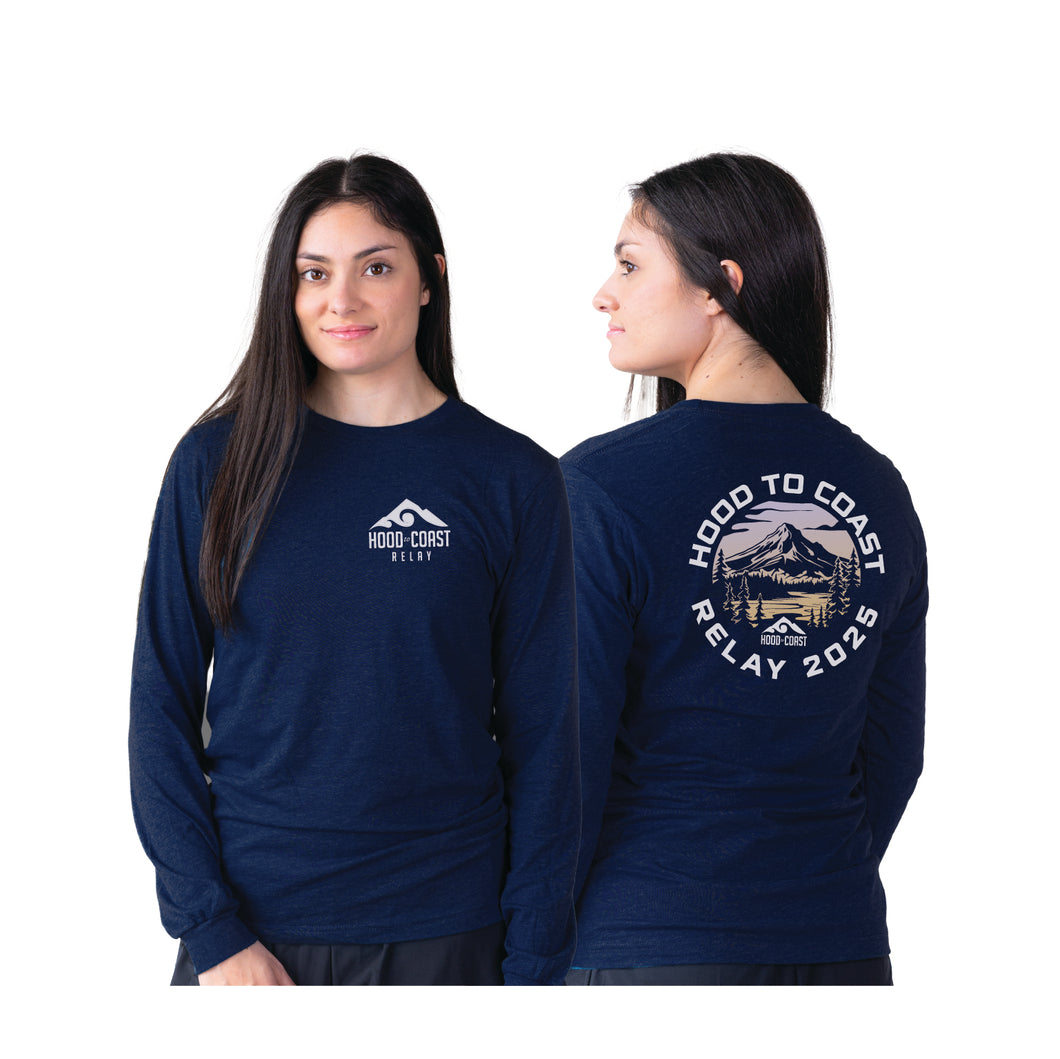 Unisex Long Sleeve Tee - Navy - Rotary