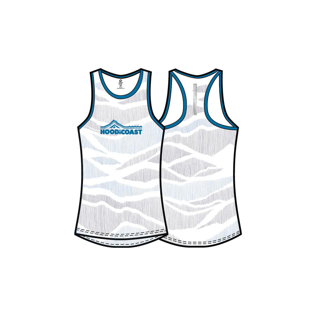 Women's Performance Tank - Faded Mountains