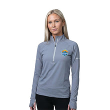 Load image into Gallery viewer, Women's Quarter Zip- Blue Grey
