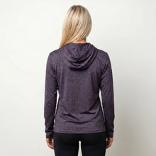 Load image into Gallery viewer, Women's Performance Base Layer Hoody - Purple Grey Heather
