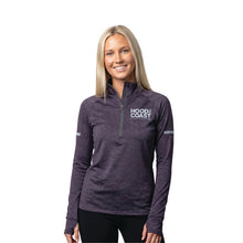 Load image into Gallery viewer, Women's Quarter Zip - Purple Heather
