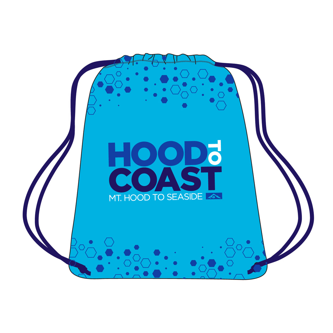 HTC Cinch Bag - Blue Hex Pattern