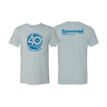 Load image into Gallery viewer, Ice Blue Tri-Blend Tee -Hood to Coast 40th Anniversary

