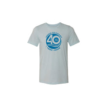 Load image into Gallery viewer, Ice Blue Tri-Blend Tee -Hood to Coast 40th Anniversary
