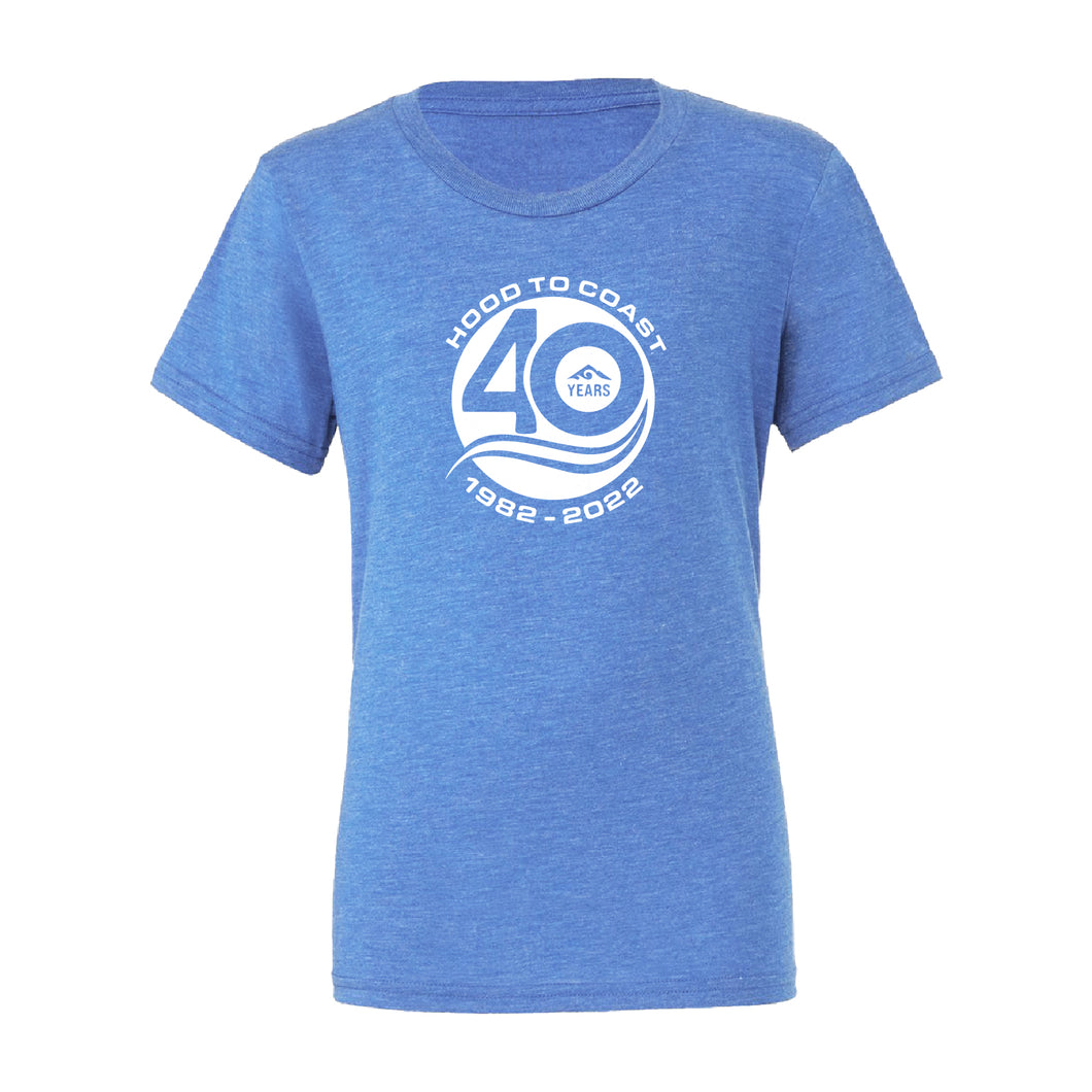 Men's Royal Heather Tri-Blend Tee -Hood to Coast 40th Anniversary (only XL left)